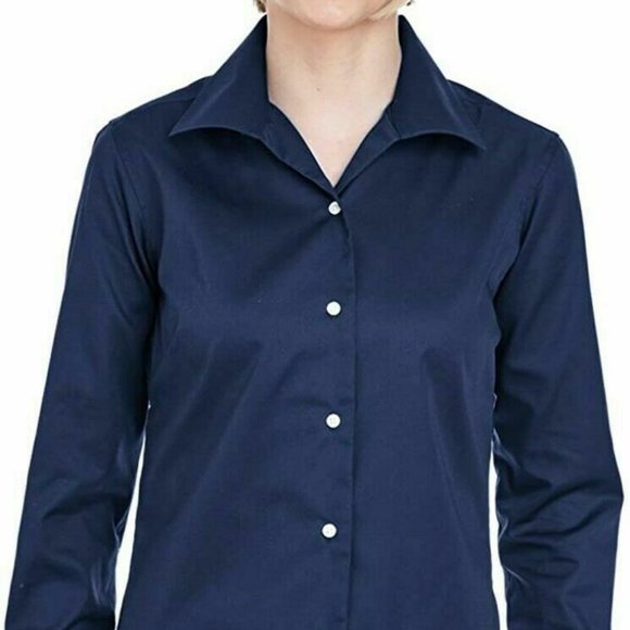 NWT ULTRACLUB WHISPER ELITE TWILL BUTTON DOWN LARGE - Picture 1 of 12
